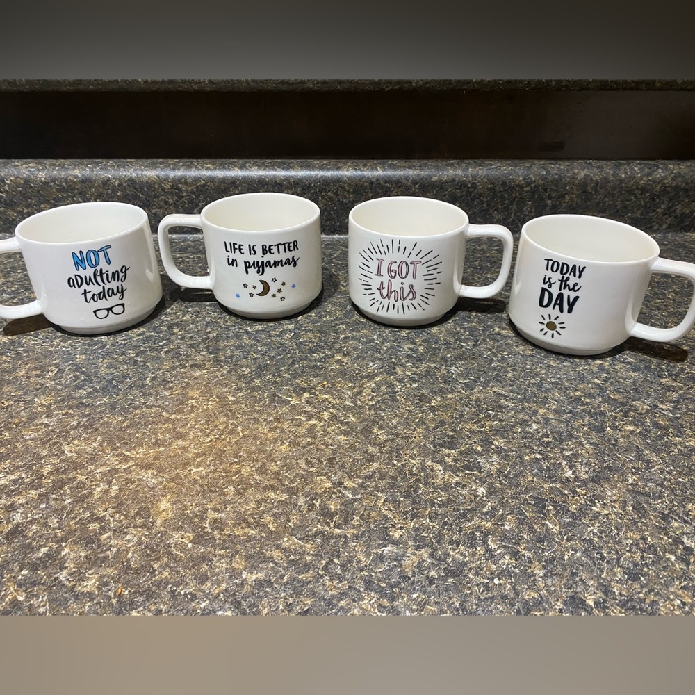 Indigo set of 4 Mood Mugs